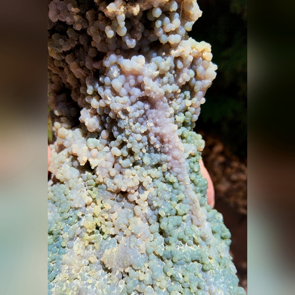 Beautiful Large Multi-hued Grape Agate Wave Shaped Freeform - Picture 14 of 14